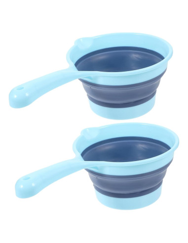 Cucharas de Agua Plegables TOPPERFUN 2 Pcs Mango Largo 27cm