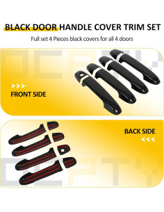 Cubiertas de Manijas de Puerta OCPTY 4PCS para Toyota Camry y Prius C 2