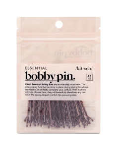 Pinzas para el cabello Kitsch Marrón - 45 unidades 4.75 cm 2