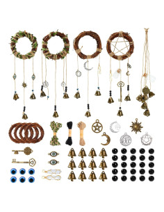 Kit de Manualidades SANDOO 64pcs Campanas de Bruja y Ojo Maligno