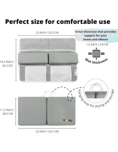 Almohadilla para Rodillas y Codos de Baño Bebé - Antideslizante 2