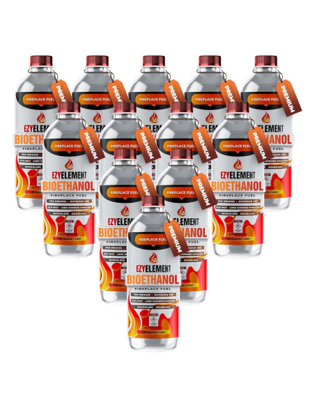 Combustible Bioetanol EZYELEMENT 12 x 1 Litro Ecológico