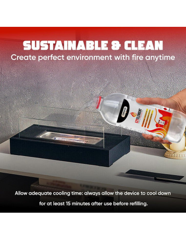 Combustible Bioetanol EZYELEMENT 12 x 1 Litro Ecológico