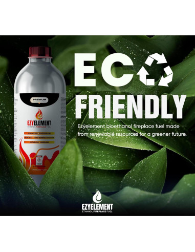 Combustible Bioetanol EZYELEMENT 12 x 1 Litro Ecológico