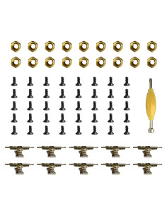 Ejes, Tornillos y Tuercas para Patineta de Dedo EBCO 96mm