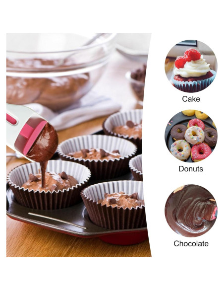 Dispensador de Masa para Cupcakes EXEXIUO 2 Piezas Libre BPA