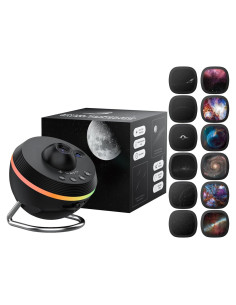 Proyector de Estrellas Ainael Galaxy Negro - Luz Nocturna 1.86 m