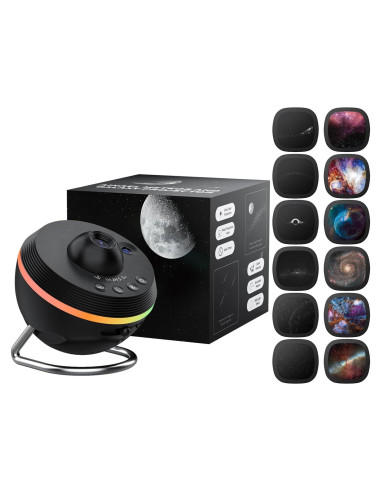 Proyector de Estrellas Ainael Galaxy Negro - Luz Nocturna 1.86 m