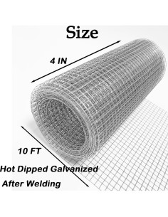 Malla de Hardware Galvanizada 1/4" 1.22m x 3.05m Awioreton 2
