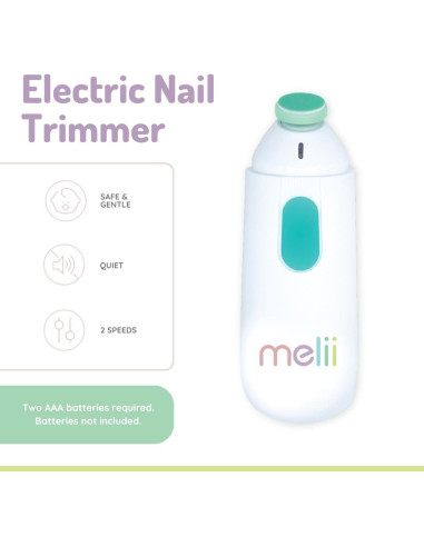 Lima de Uñas Eléctrica Melii para Bebés y Niños - 5 Discos