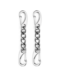 Clip de Seguridad para Collar de Perro JIPIMON - Acero Inoxidable, 2 Piezas