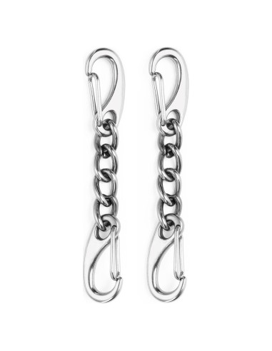 Clip de Seguridad para Collar de Perro JIPIMON - Acero Inoxidable, 2 Piezas