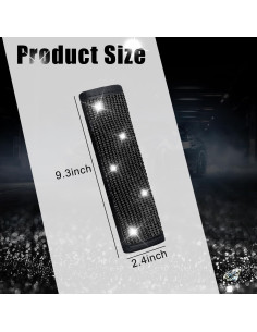 Cubiertas de Cinturón de Seguridad JDDRY 2Pcs Brillantes Negro 2