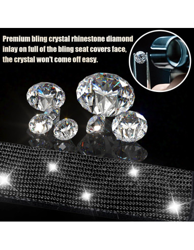 Cubiertas de Cinturón de Seguridad JDDRY 2Pcs Brillantes Negro