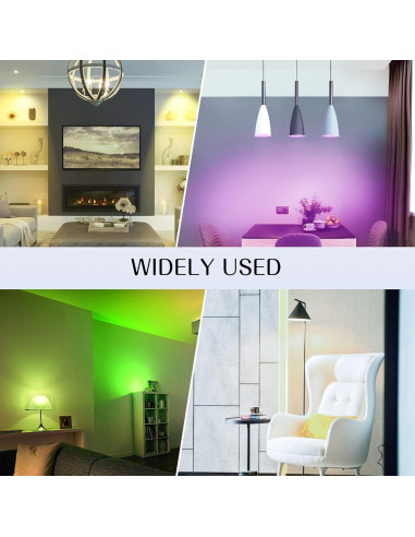 Bombilla LED RGB Nawvace 5W con control remoto, 30 colores