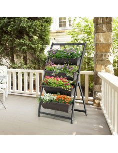 Huerto Vertical Elevado Giantex 4 Niveles 66x52x124cm 2