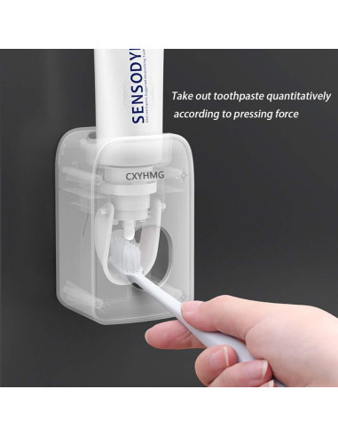 Dispensador Automático de Pasta de Dientes CXYHMG Negro
