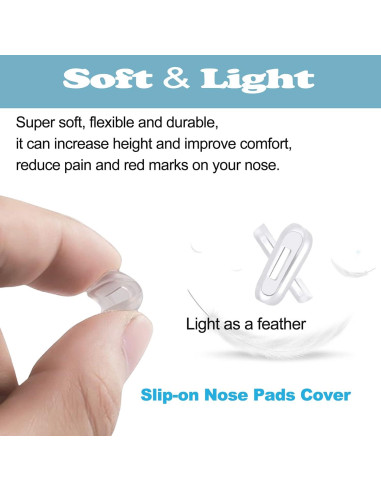 Cubiertas Almohadillas Nasales LVVFIT Silicona 5 Pares L