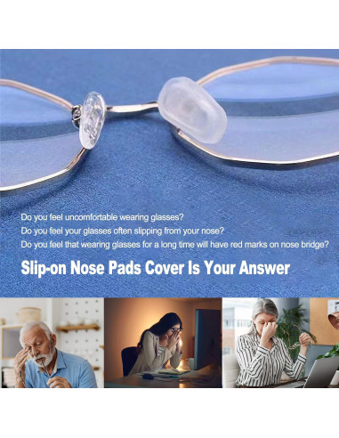 Cubiertas Almohadillas Nasales LVVFIT Silicona 5 Pares L