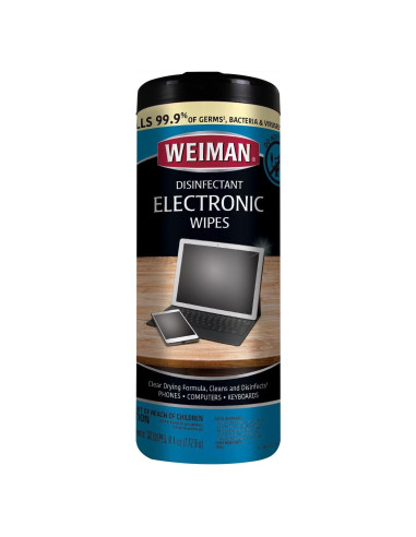 Toallitas Desinfectantes Weiman para Electrónicos - 30 Unidades