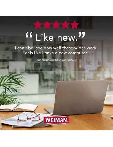 Toallitas Desinfectantes Weiman para Electrónicos - 30 Unidades