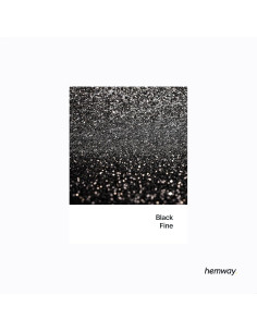 Brillo Fino Hemway 130g Negro para Manualidades y Cosméticos 2