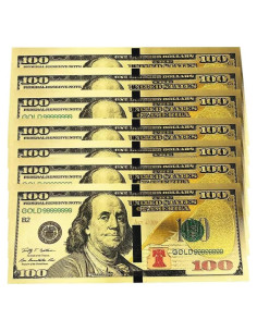 Set de 10 Billetes de 100 Dólares YIQILAFADA - Juguete Decorativo