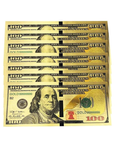 Set de 10 Billetes de 100 Dólares YIQILAFADA - Juguete Decorativo
