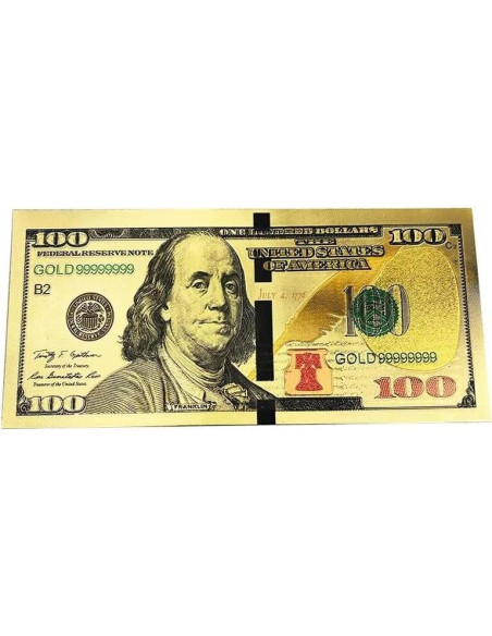 Set de 10 Billetes de 100 Dólares YIQILAFADA - Juguete Decorativo