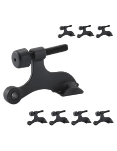Paradas de Puerta con Pin de Bisagra Home Master 8 Pack Negro