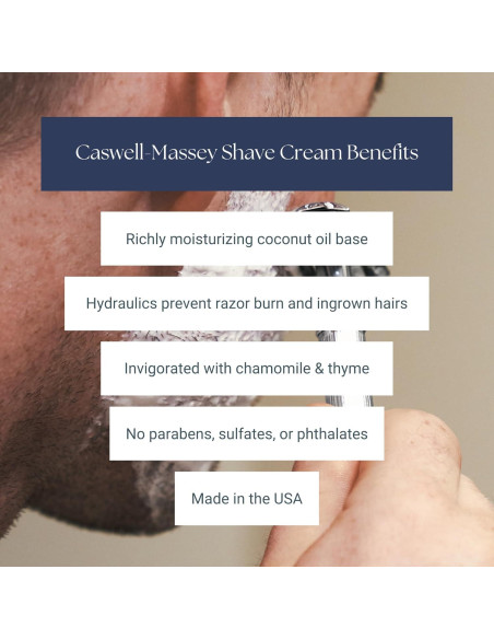 Crema de Afeitar Natural Caswell-Massey Almendra 226g