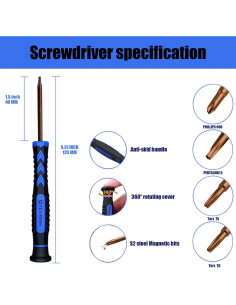 Kaisi Kit de Destornilladores para MacBook 10 Piezas 2