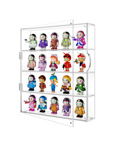 Caja de Exhibición Acrílica NIUBEE 4 Niveles 30x6x34 cm