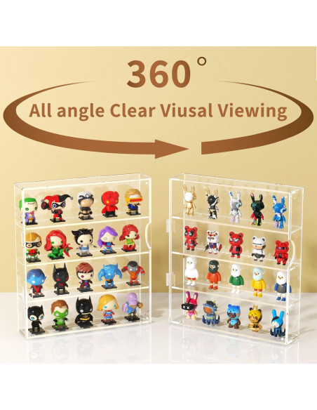 Caja de Exhibición Acrílica NIUBEE 4 Niveles 30x6x34 cm