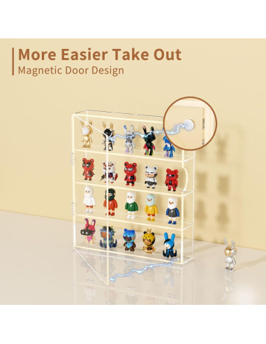 Caja de Exhibición Acrílica NIUBEE 4 Niveles 30x6x34 cm