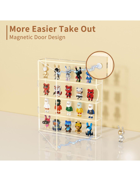 Caja de Exhibición Acrílica NIUBEE 4 Niveles 30x6x34 cm