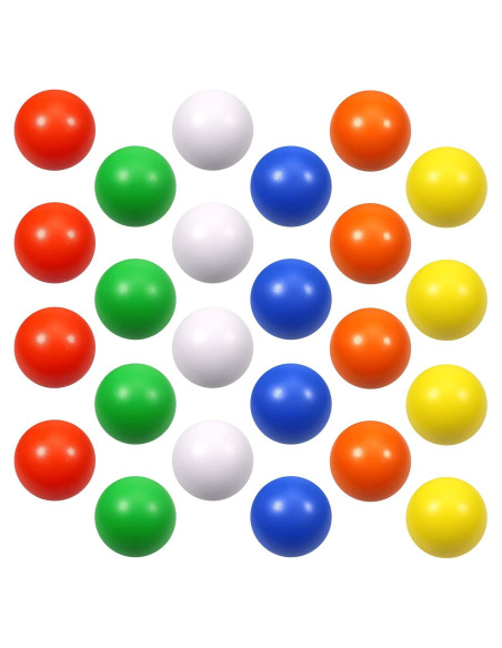 24 Pelotas de Estrés de Espuma Kymqlyw 6 Colores 6.35 cm