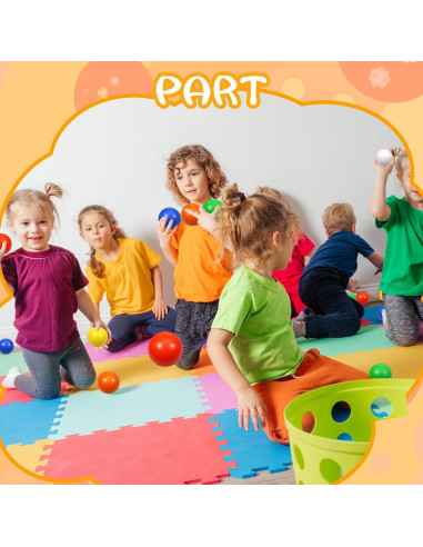 24 Pelotas de Estrés de Espuma Kymqlyw 6 Colores 6.35 cm