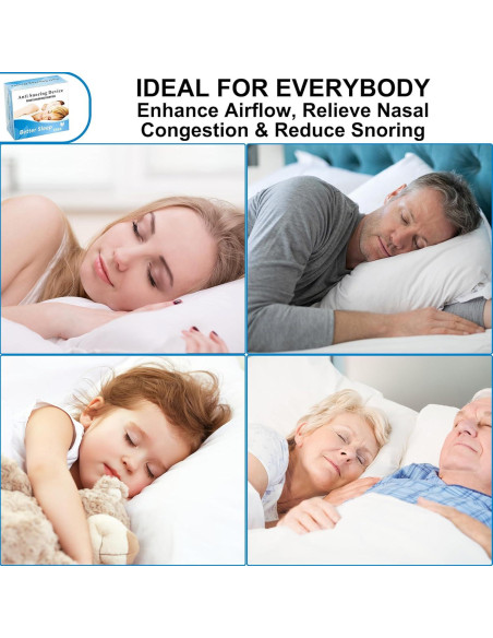 Dilatores Nasales Antirronquido UyiCare - Paquete de 4 Clips