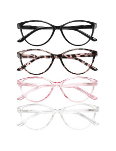 Gafas de Lectura Przene 4 Paquetes Anti Luz Azul 3.5x