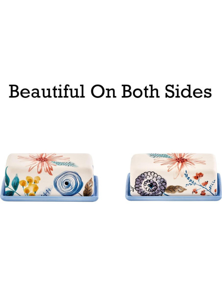 Plato de Mantequilla Cerámico Bico Blossom Symphony con Tapa