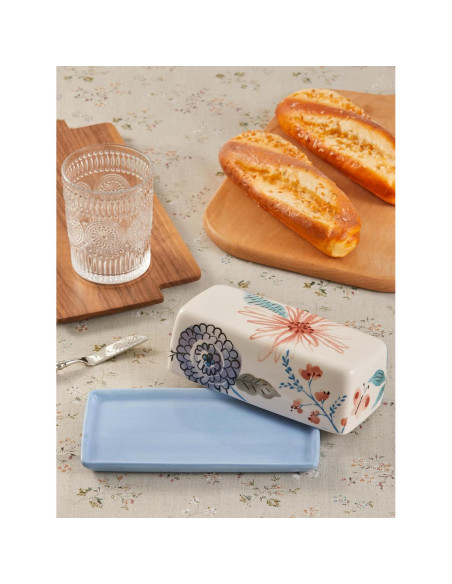 Plato de Mantequilla Cerámico Bico Blossom Symphony con Tapa