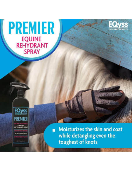 EQyss Premier Spray Hidrante para Caballos 0.95L - Brillo y Suavidad