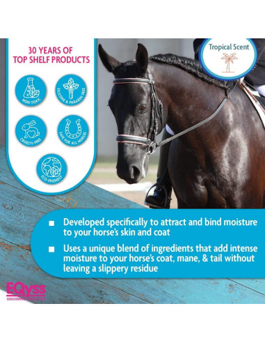 EQyss Premier Spray Hidrante para Caballos 0.95L - Brillo y Suavidad