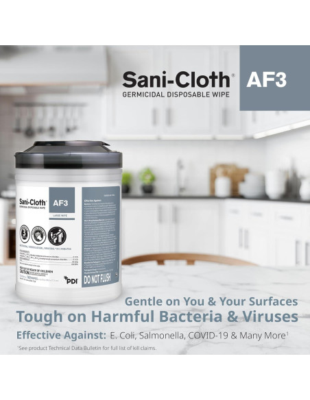 Toallitas Desinfectantes Sani-Cloth AF3 Sin Alcohol 160 Unidades