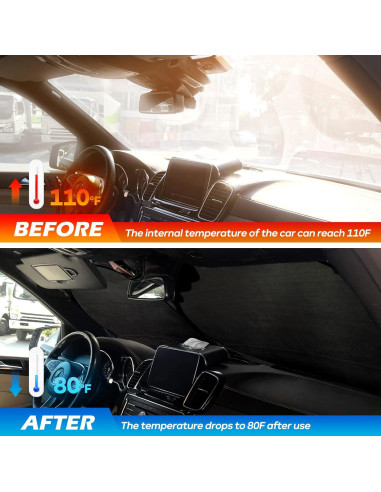 Protector Solar Parabrisas Tavaleu Plegable 140 x 80 cm