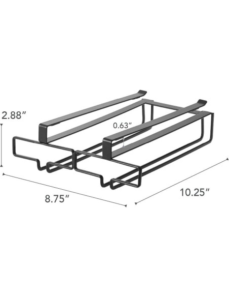 Soporte Colgante para Copas de Vino Yamazaki - Acero Negro