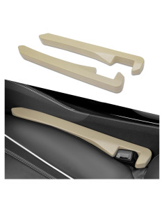 Relleno de Espacio entre Asientos de Coche Tecledsn Beige 2Pcs