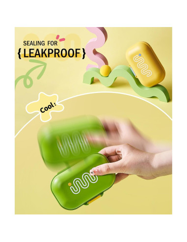 Estuche de Jabón de Viaje PEISAINOX Verde a Prueba de Fugas