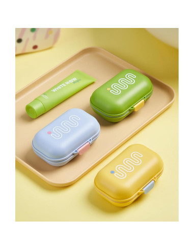 Estuche de Jabón de Viaje PEISAINOX Verde a Prueba de Fugas